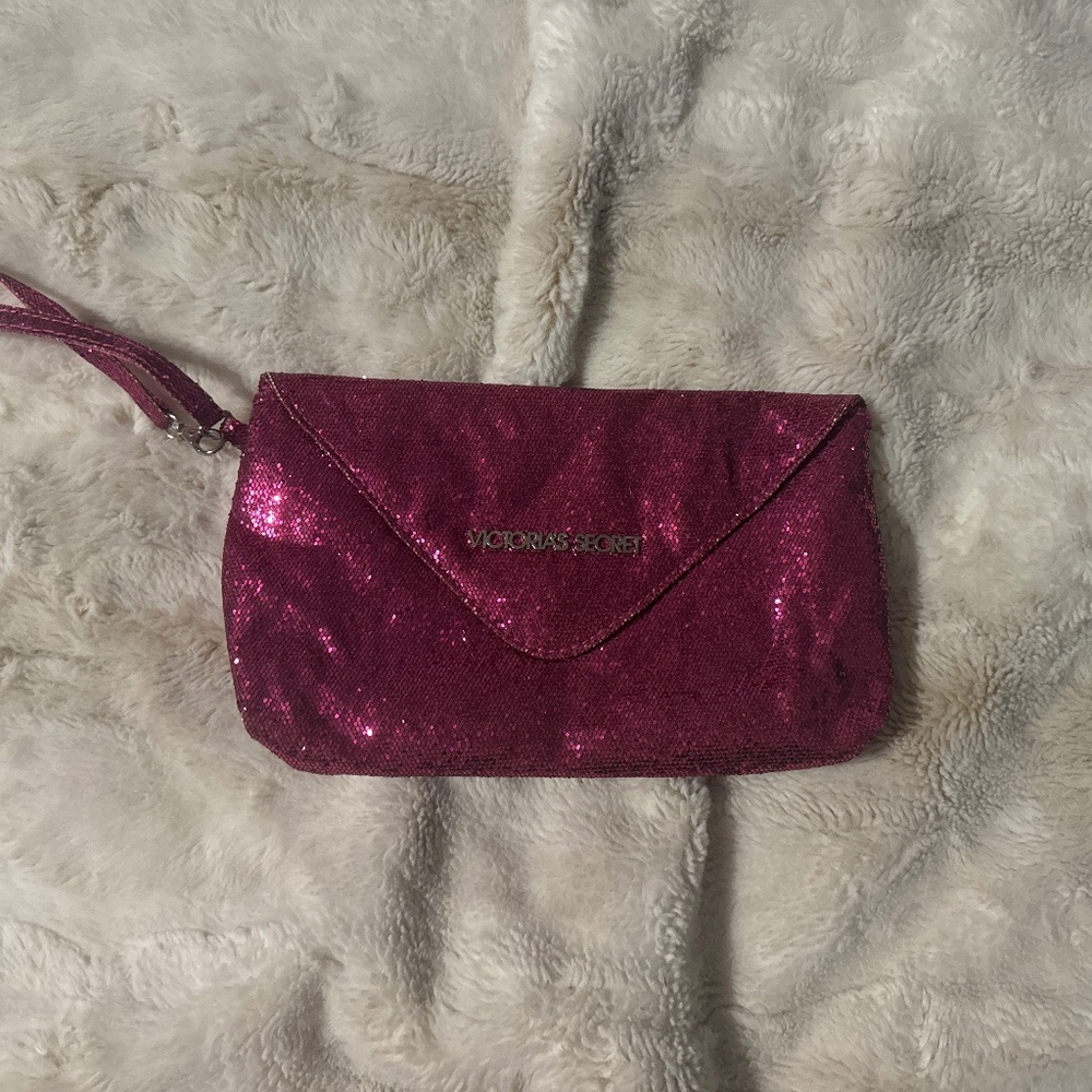 Victoria’s Secret Limited Edition pink sequin clutch